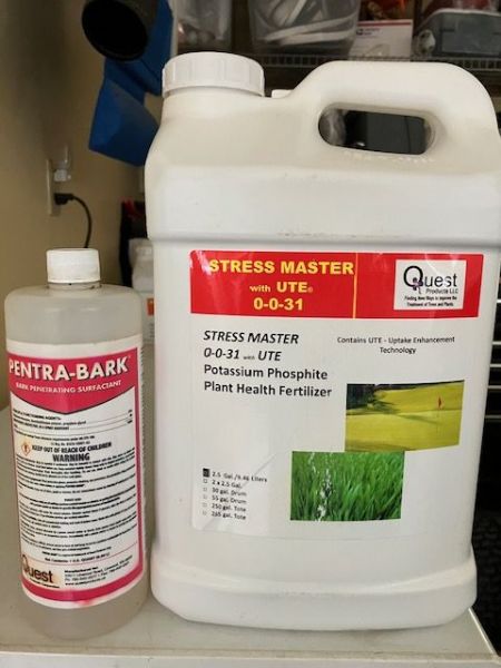 Stressmaster 0-0-31 TREESAVER phosphite Fertilizer Pentrabark COMBO 